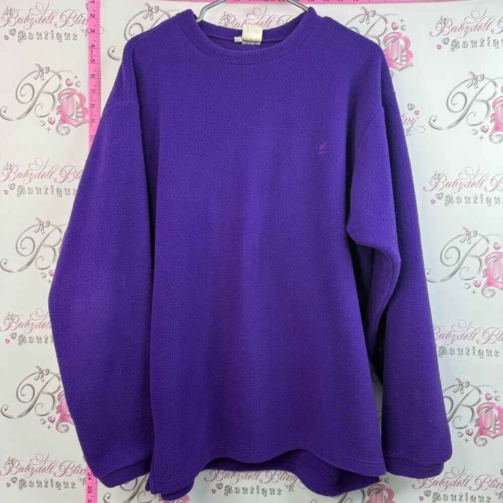 Mountain equipment sweater vintage Classic Purple Crewneck Fleece Pullover